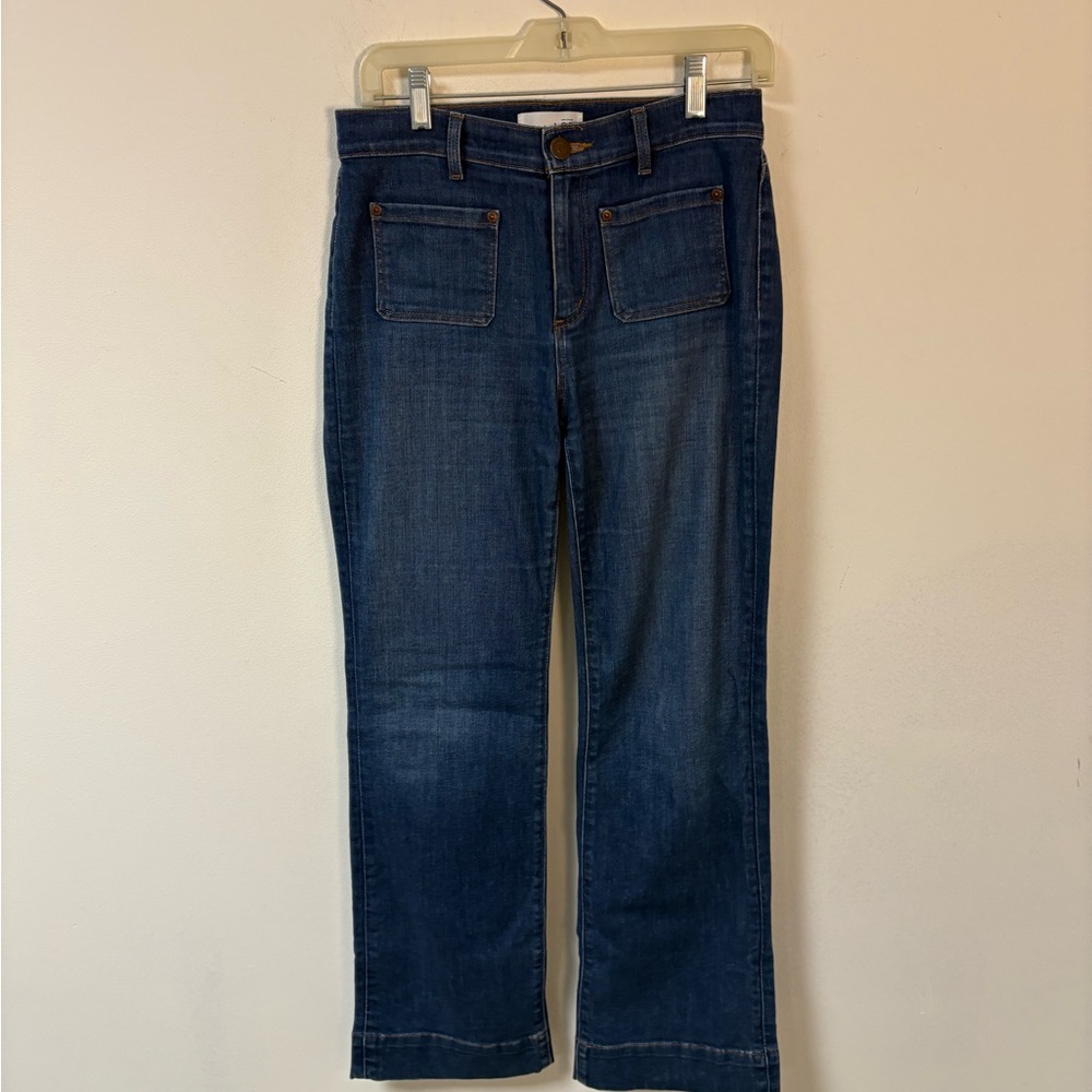 Loft Dark Blue Women's Wide-Leg Jeans Size 27/30